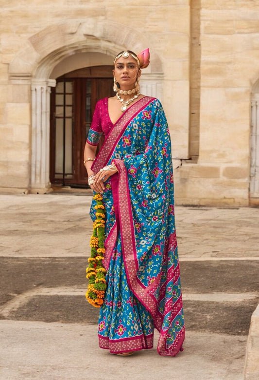 Printed Silk  Patola Saree